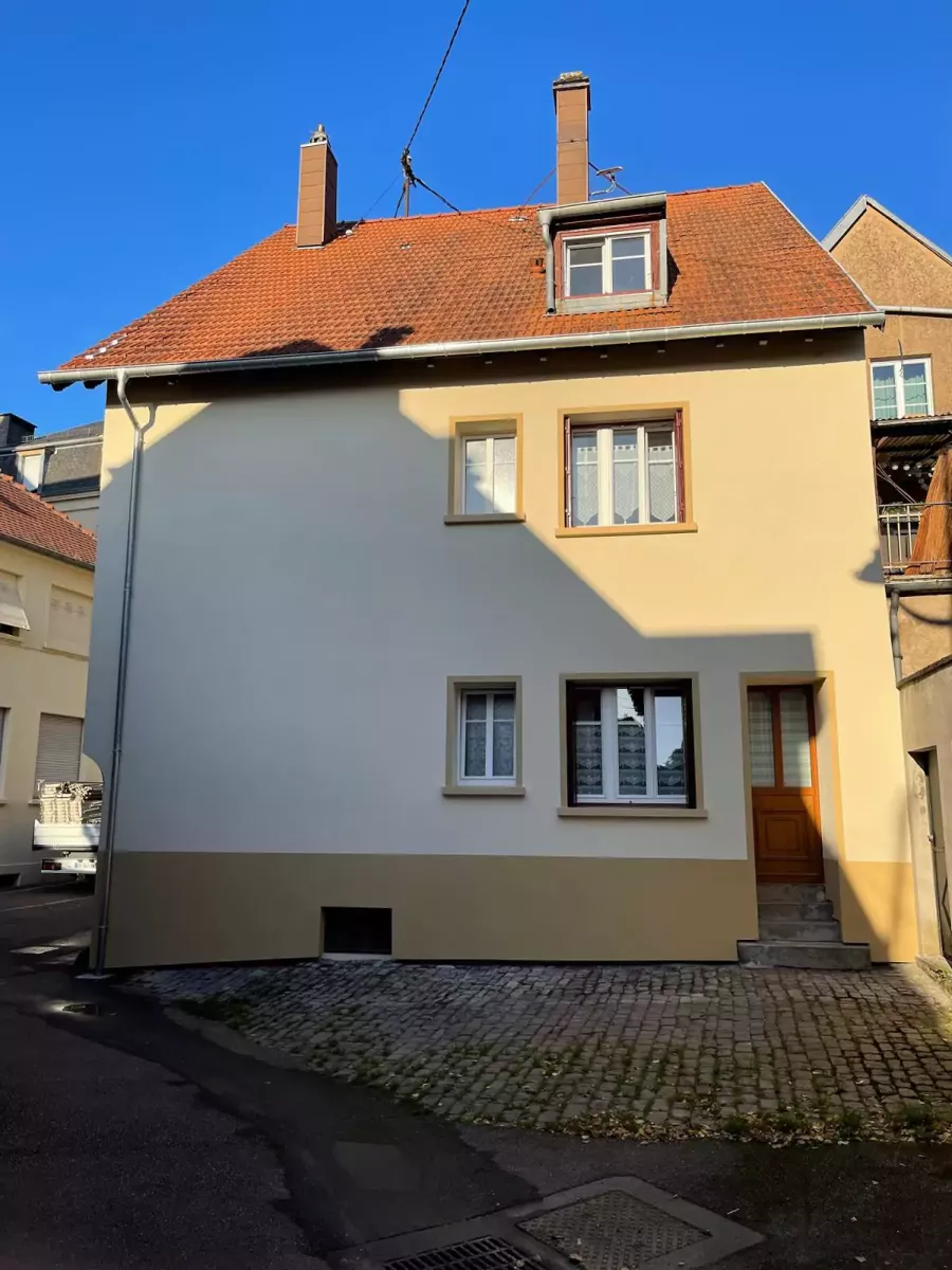 Après travaux - Isolation extérieure et ravalement à Bitche